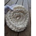 Vintage 1960s 's Offwhite Raffia Straw Loosely Woven Beret Hat Stretch Fit  eb-87600071
